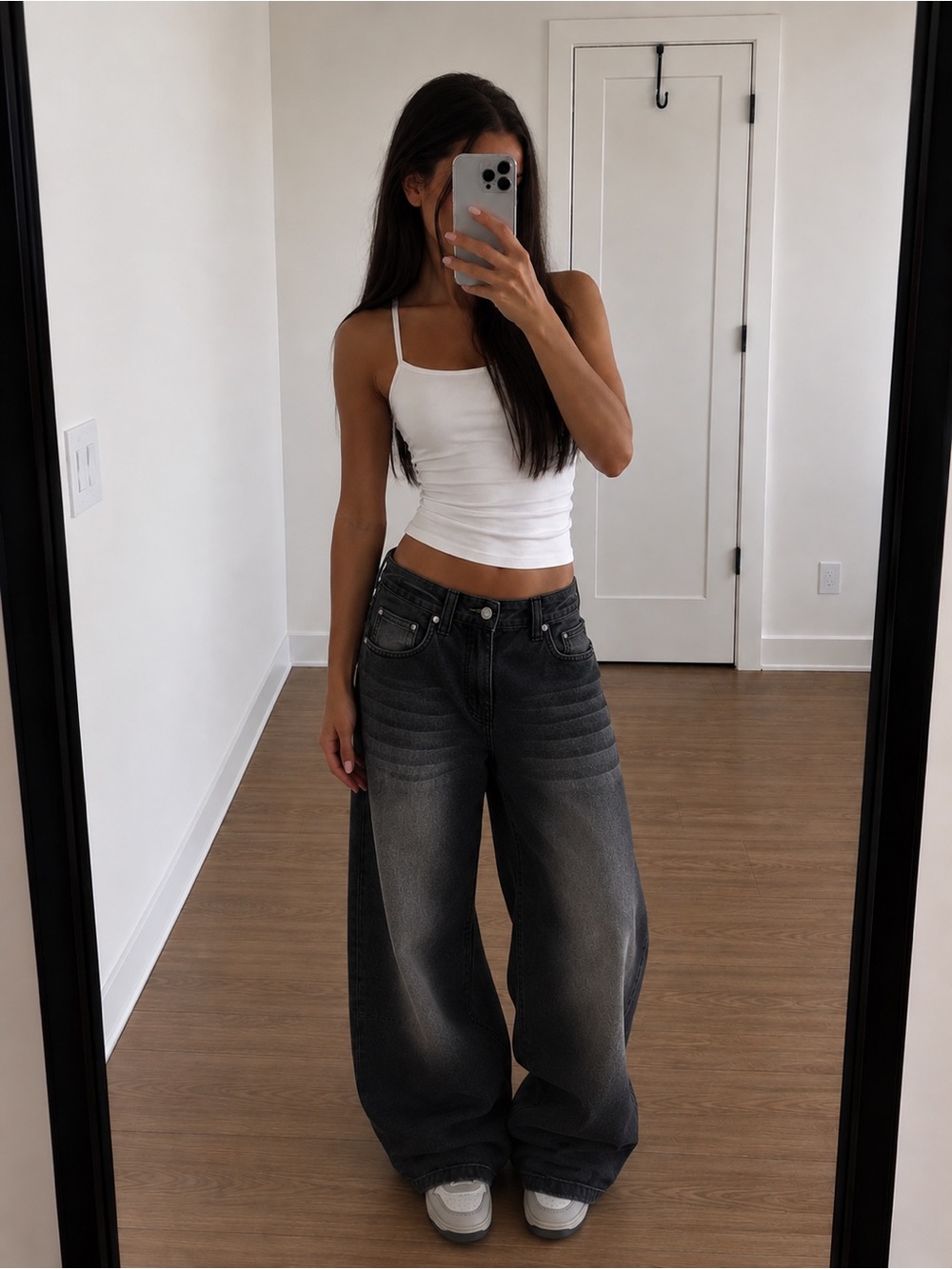 Jaded London Washed Black Colossus Baggy Jeans